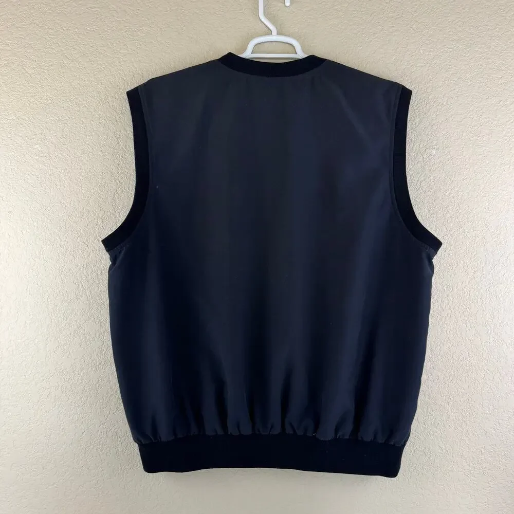 Vinatge Pebble Beach Classic Spyglass Hill Logo Golf Vest Mens Size 2XL Made USA